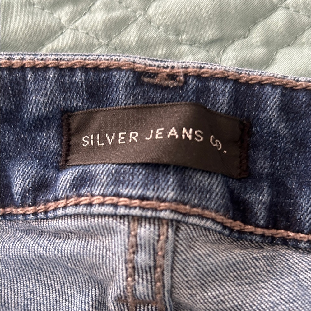 Silver Jeans Women's Flare Blue Denim - Picture 4 of 9